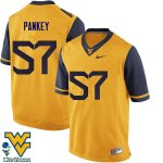 Men's West Virginia Mountaineers NCAA #57 Adam Pankey Gold Authentic Nike Stitched College Football Jersey XJ15I80AU